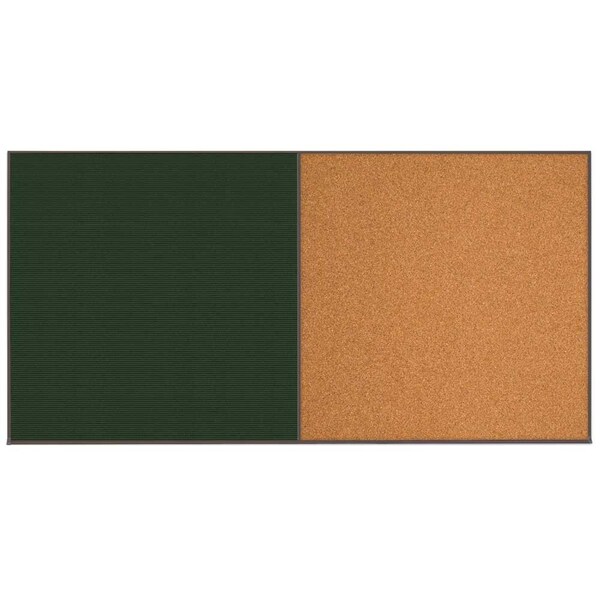 Enclosed Corkboard, 1 Door, 18"x24", 4" Fra